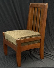 Limbert unique side chair. Branded signature. Fine original finish. 